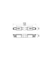 CARRILES T * CONECTOR ESQUINA AJUSTABLE NEGRO